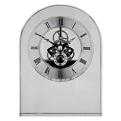 Dartington Crystal Curve Clock, Clear